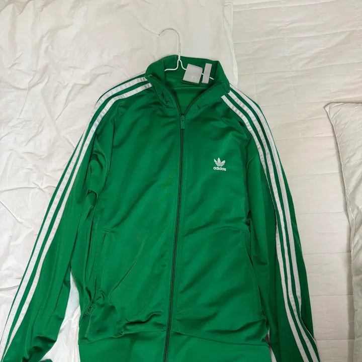 [BUNJANG] Adidas Green Track Jacket Medium / 아디다스 초록색 져지 M사이즈