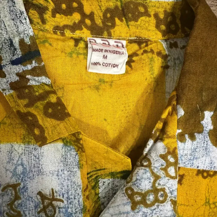 [BUNJANG] African Ethnic Pattern Vintage Shirt XL (New) / 아프리칸 에스닉패턴 빈티지 셔츠 실측 XL 새제품