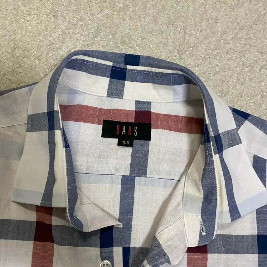 [BUNJANG] Daks Check Long Sleeve Shirt 105 / 닥스 체크 긴팔 셔츠 105