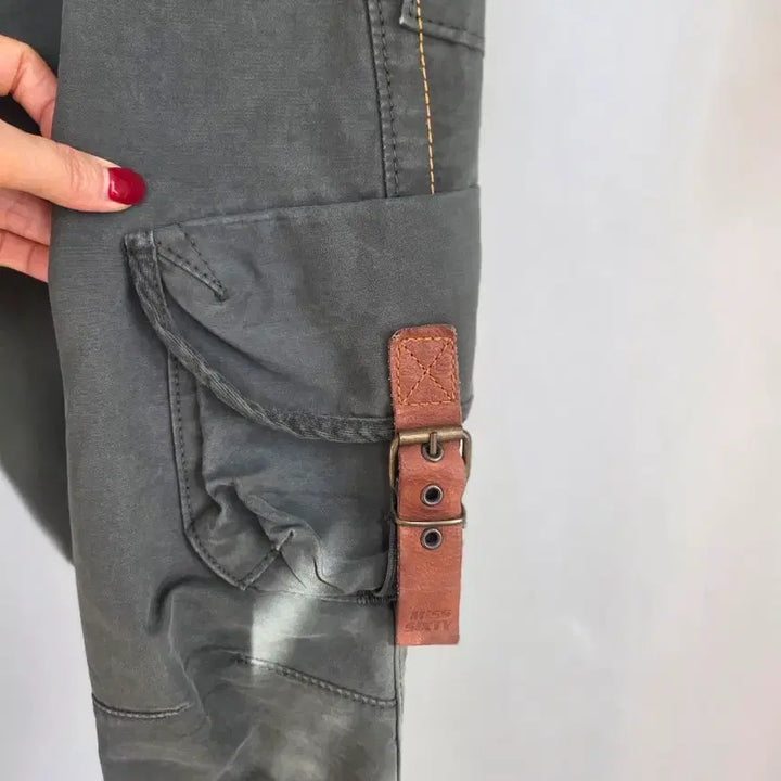 [BUNJANG] MISS SIXTY Khaki Cargo Cotton Pants / 미스씩스티카키색 카고  면바지