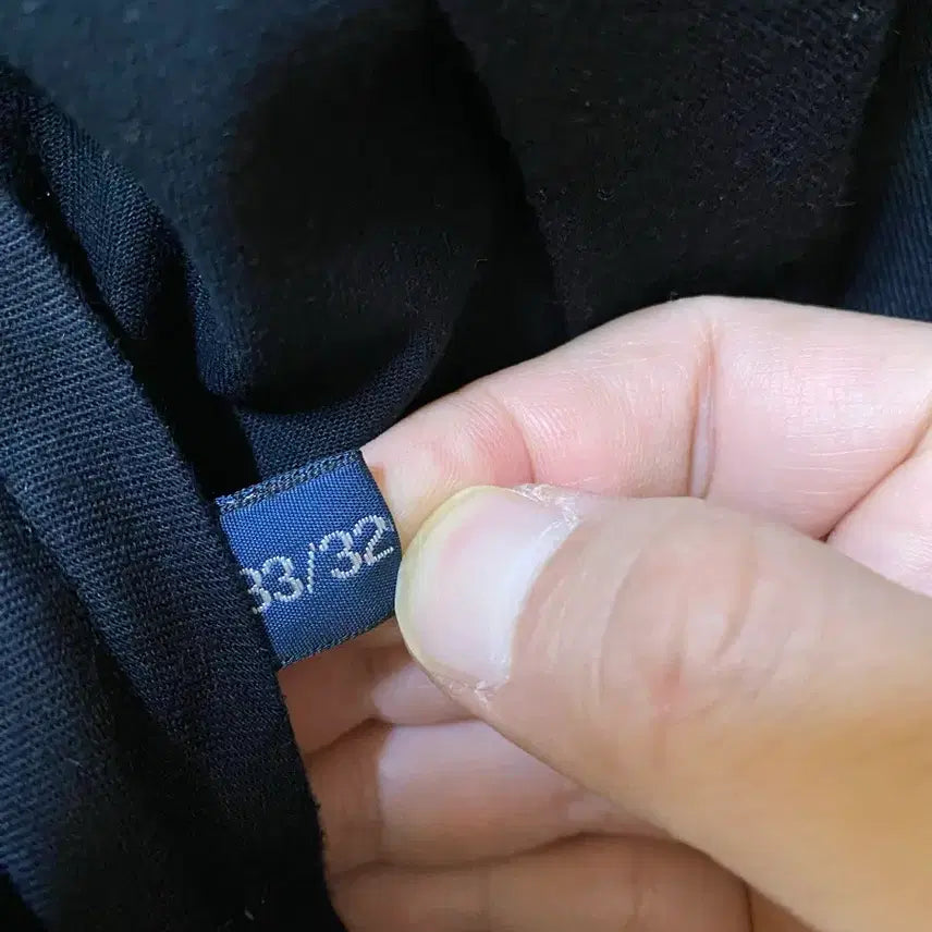 [BUNJANG] Polo Black Cotton Pants / 폴로 블랙 면바지