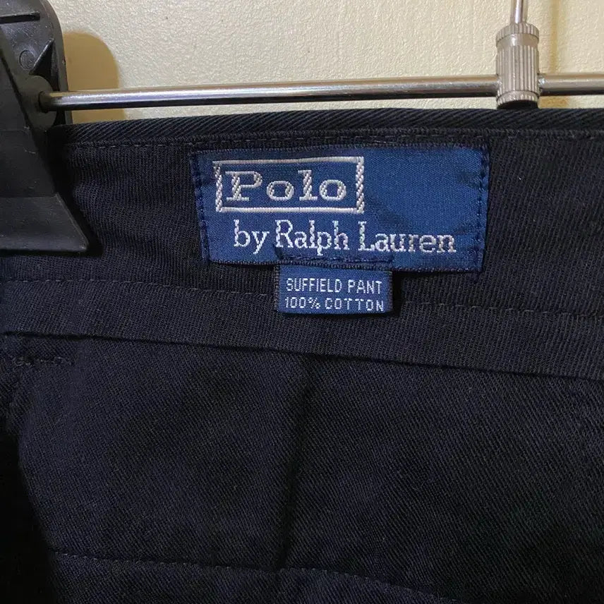 [BUNJANG] Polo Black Cotton Pants / 폴로 블랙 면바지