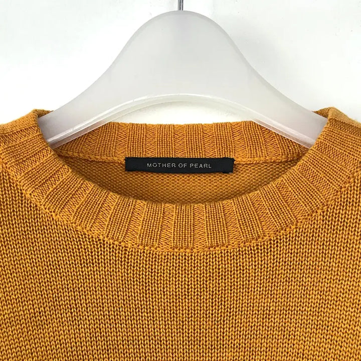 [BUNJANG] Mother of Pearl Layered Sleeve Knit Top / 마더오브펄 레이어 슬리브 니트 탑
