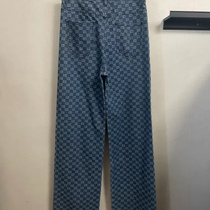 [BUNJANG] Moneytail GG Pattern Denim Pants (M Size) / 머니테일 GG 패턴 데님 팬츠 M사이즈