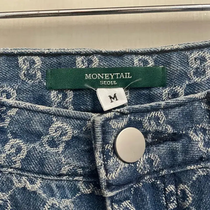 [BUNJANG] Moneytail GG Pattern Denim Pants (M Size) / 머니테일 GG 패턴 데님 팬츠 M사이즈