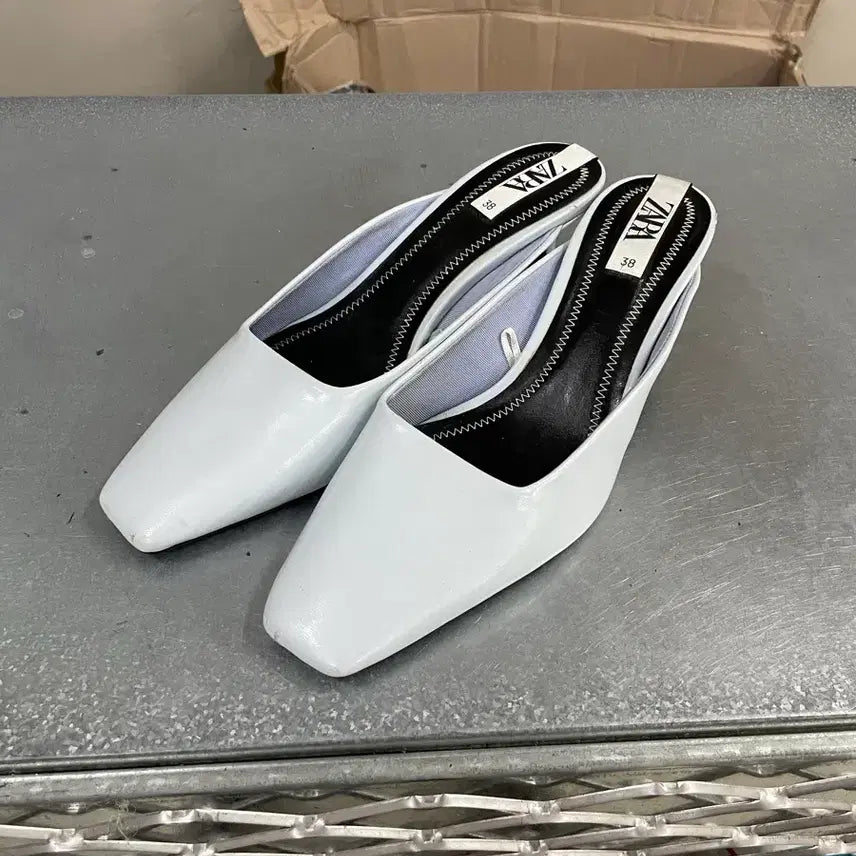 [BUNJANG] Zara Square Toe Heels EU 38 / 자라 스퀘어토 힐 Eu38
