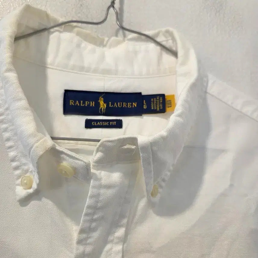 [BUNJANG] Polo Ralph Lauren White Oxford Shirt / 폴로 랄프로렌 화이트 옥스포드 셔츠