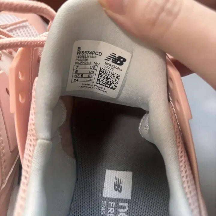 [BUNJANG] New Balance 574 Sport Sneakers (Pink) / (240)뉴발란스 574 스포츠 핑크
