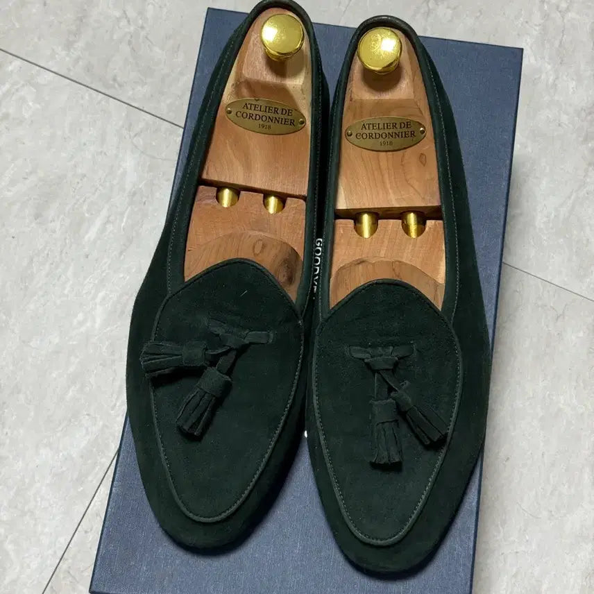 [BUNJANG] DE PIEDE Green Suede Belgian Loafers 270 / (새상품)DE PIEDE 그린 스웨이드 벨지안 로퍼 270