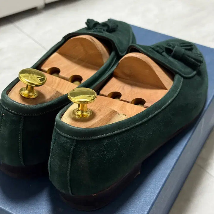 [BUNJANG] DE PIEDE Green Suede Belgian Loafers 270 / (새상품)DE PIEDE 그린 스웨이드 벨지안 로퍼 270