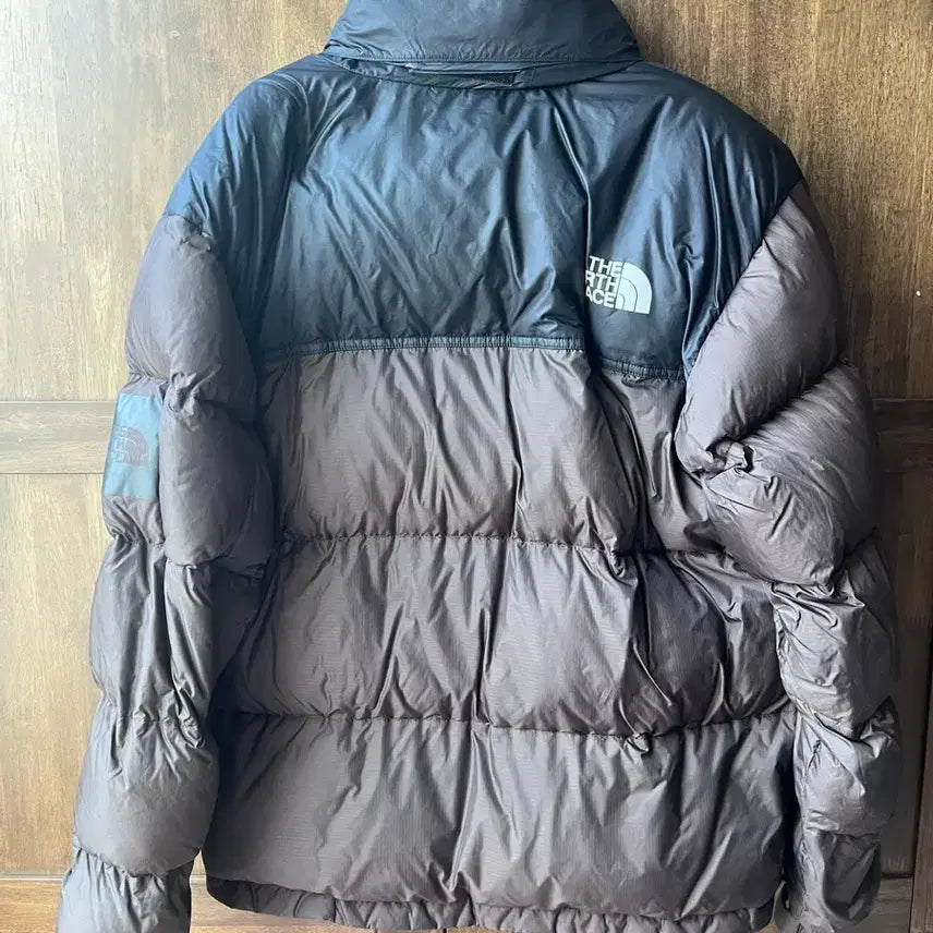 [BUNJANG] The North Face NUPTSE Two-Tone Puffer Jacket / 노스페이스 눕시 패딩 블랙/브라운