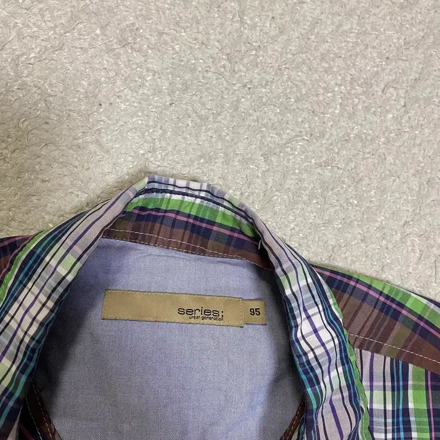 [BUNJANG] Checkered Series Shirt Size 95 / 시리즈 셔츠 체크 95