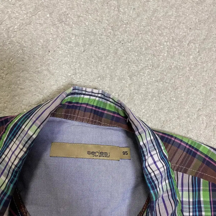 [BUNJANG] Checkered Series Shirt Size 95 / 시리즈 셔츠 체크 95