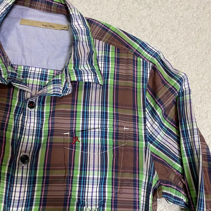 [BUNJANG] Checkered Series Shirt Size 95 / 시리즈 셔츠 체크 95