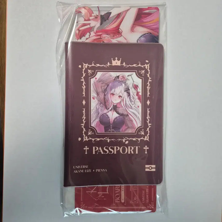 [BUNJANG] Stellive Reine Birthday Passport Case &amp; Boarding Pass / 스텔라이브 리제 생일 여권케이스&amp;보딩 패스