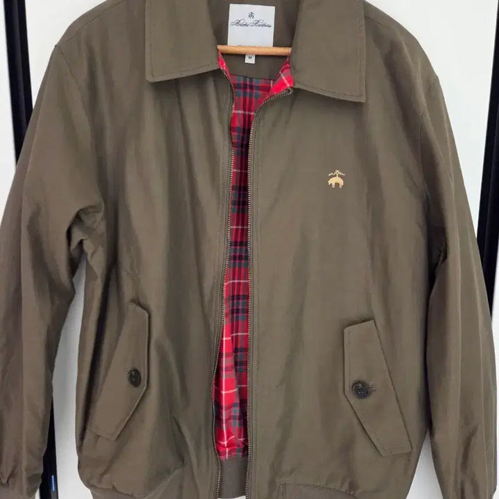 [BUNJANG] Brooks Brothers Bomber Jacket Khaki M / 브룩스브라더스 봄버 자켓 카키 M