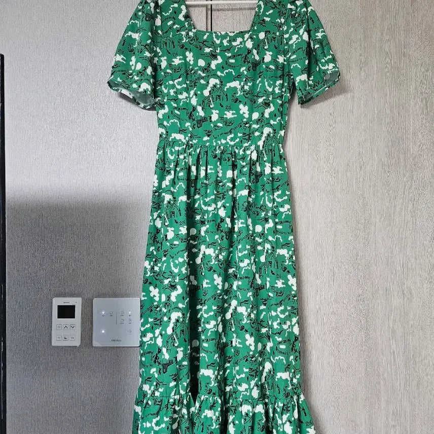 [BUNJANG] Green Long Vacation Dress / 바캉스 원피스 초록색롱원피스