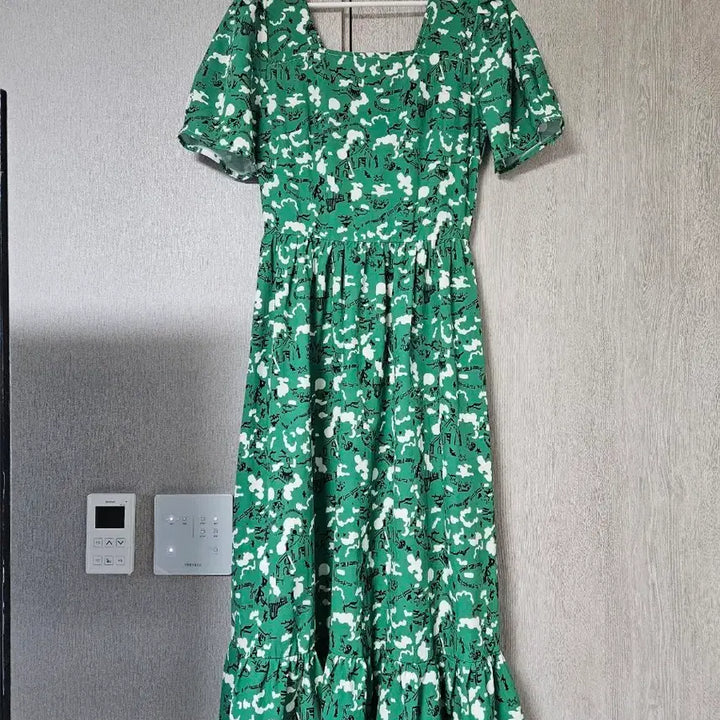 [BUNJANG] Green Long Vacation Dress / 바캉스 원피스 초록색롱원피스