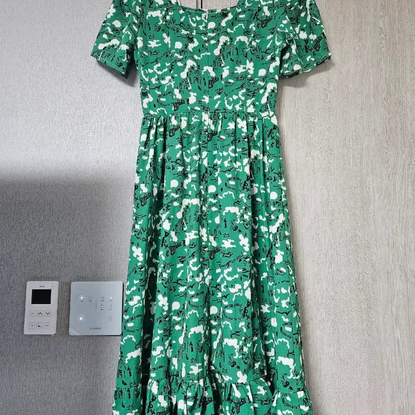 [BUNJANG] Green Long Vacation Dress / 바캉스 원피스 초록색롱원피스