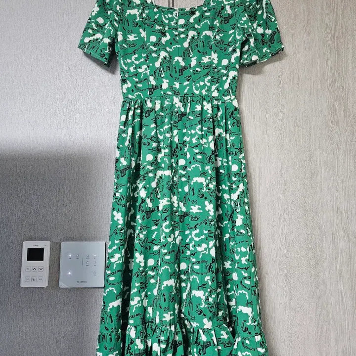 [BUNJANG] Green Long Vacation Dress / 바캉스 원피스 초록색롱원피스