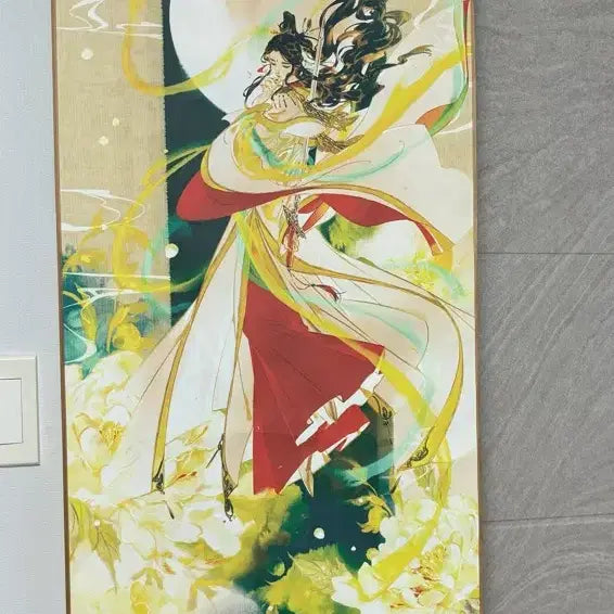 [BUNJANG] Tian Guan Ci Fu Taizi Yexin Duo Large Scroll Rod / 천관사복 태자열신도 대형족자봉