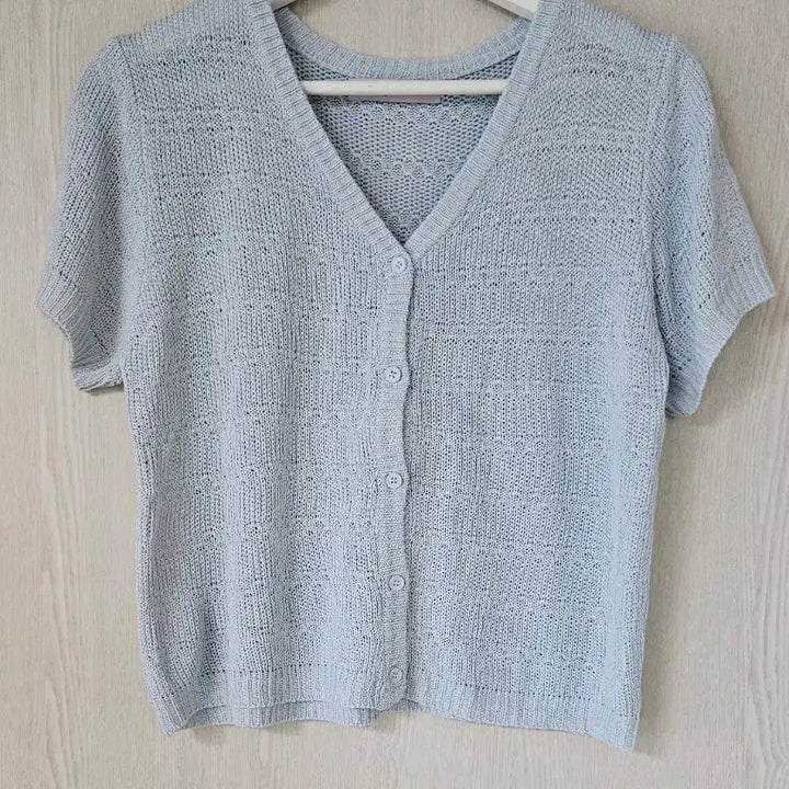 [BUNJANG] Short Sleeve Knit Cardigan / 반팔 니트가디건