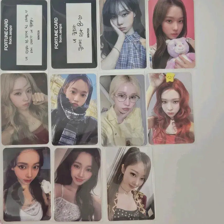 [BUNJANG] aespa Karina Giselle Winter Ningning Bundle Set Photocard / 에스파 포카 일괄 양도 판매 카리나 지젤 윈터 닝닝