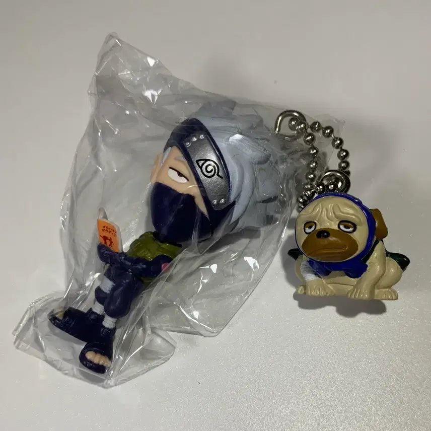 [BUNJANG] Naruto Kakashi Poccun Keychain Gachapon Strap / 나루토 카카시 팟쿤 키링 고전 가챠 스트랩