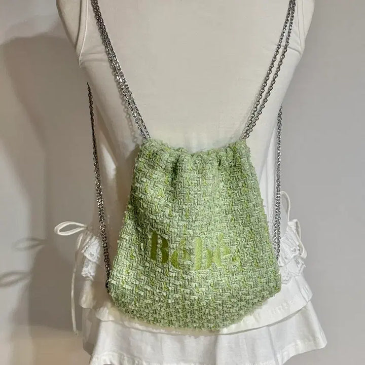 [BUNJANG] Noirs Nine Bebe Tweed Chain Bag / 누아르나인 베베 트위드 체인백 / 정가 68,000원