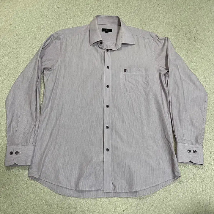 [BUNJANG] DAKS Striped Long-Sleeve Shirt / DAKS 닥스 스트라이프 긴팔 셔츠 100
