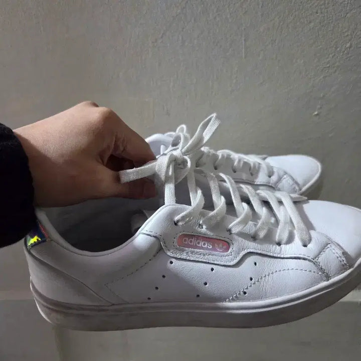 [BUNJANG] Adidas Sleek White Sneakers / 아디다스 Sleek 흰색 스니커즈