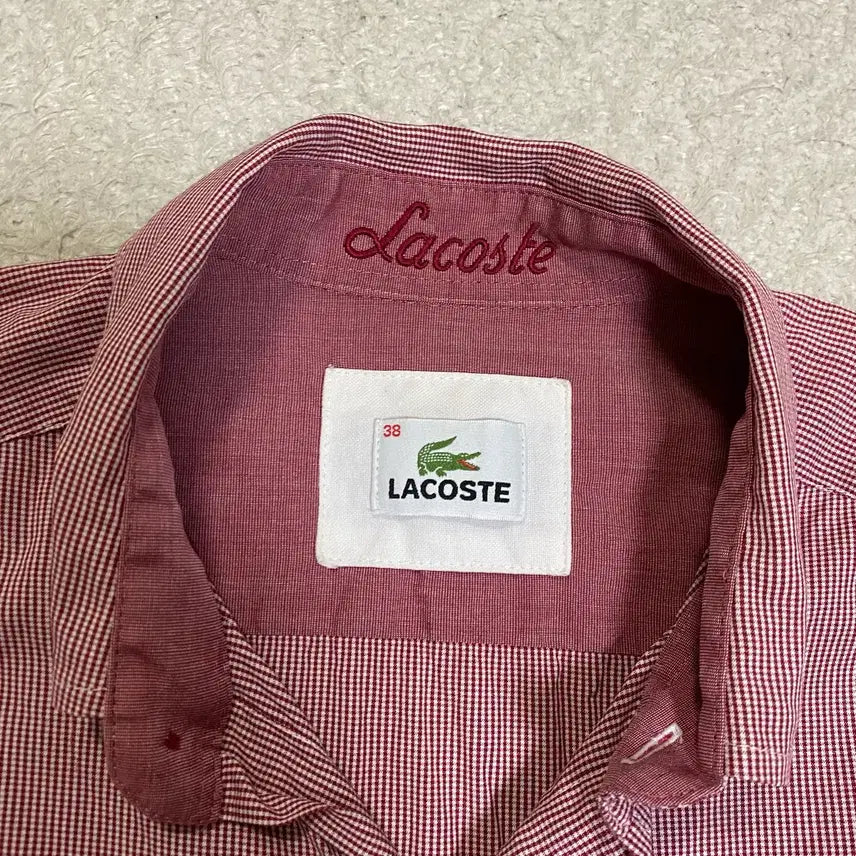 [BUNJANG] Lacoste Striped Long Sleeve Shirt Size 38 / 라코스테 스트라이프 긴팔 셔츠 38