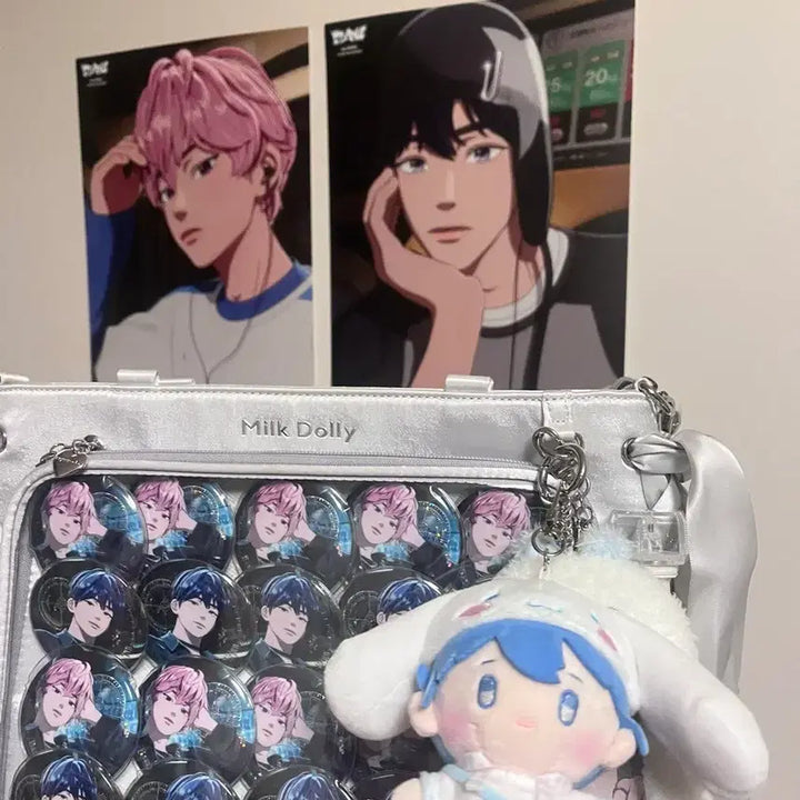 [BUNJANG] Plaive Bambi, Yejun, Ita Bag Set with Keychains / 플레이브 밤비 예준 이타백
