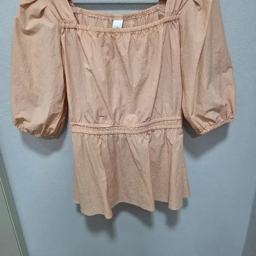 [BUNJANG] Apricot Short-Sleeve Blouse / 살구블라우스