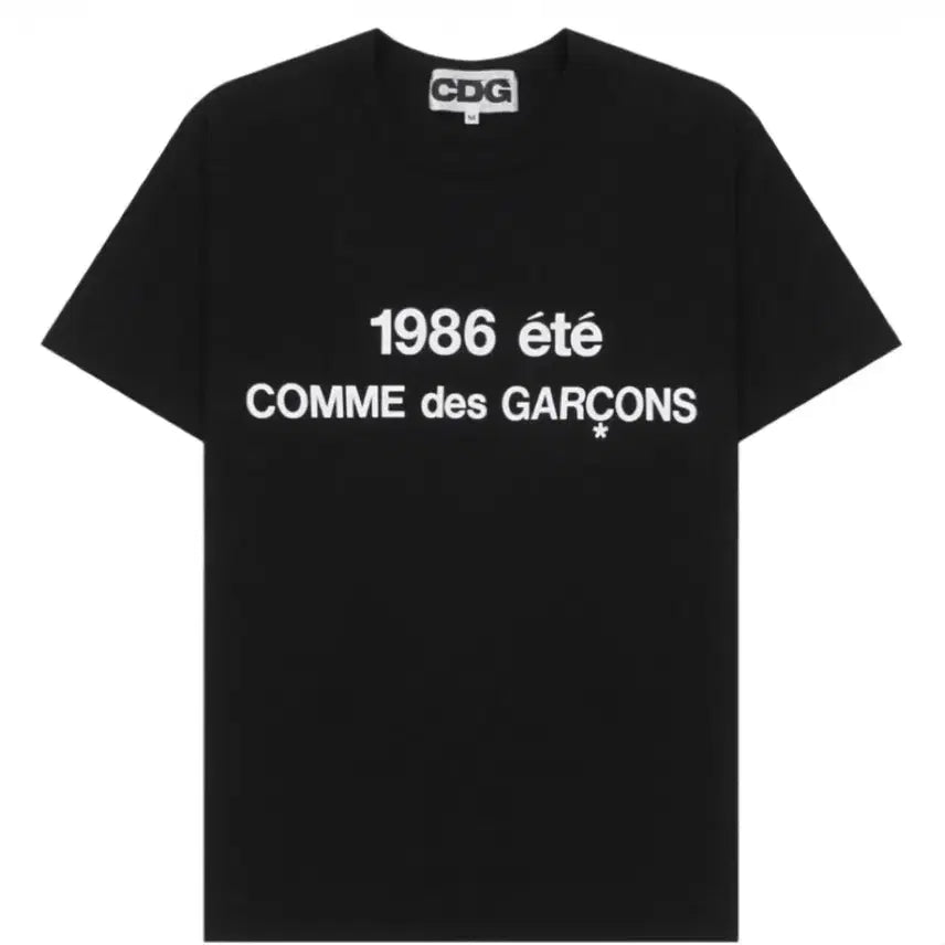[BUNJANG] Comme des Garçons 1986 Graphic T-Shirt Black XL / CDG 1986 꼼데가르송 티셔츠 블랙 XL