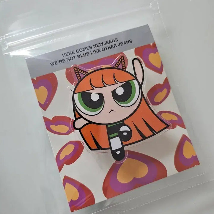 [BUNJANG] NewJeans Haerin Powerpuff Girls Grip Talk / (미개봉) 뉴진스 해린 파워퍼프걸 그립톡 스마트톡 njz키링 get up