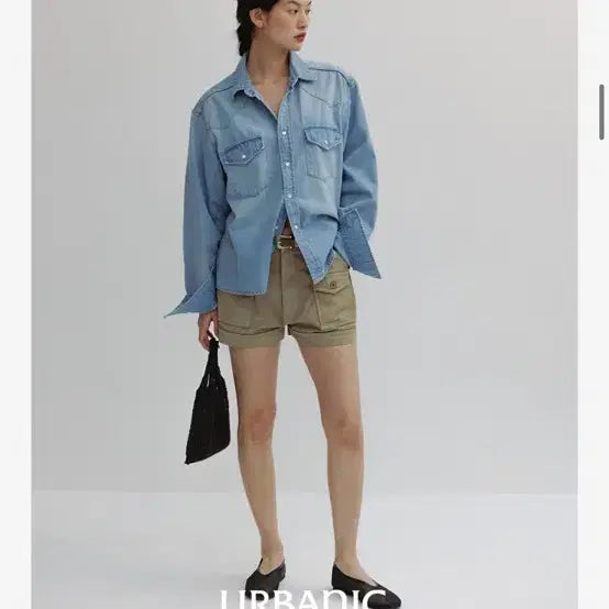 [BUNJANG] Urbanic30 Western Denim Shirt / 얼바닉30 웨스턴 데님 셔츠 Western Denim Shirt