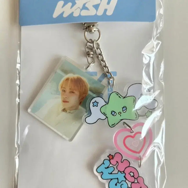 [BUNJANG] NCT WISH WISH Acrylic Photocard Keyring / [NCT WISH - WISH] 아크릴 포토 키링 미개봉 새제품