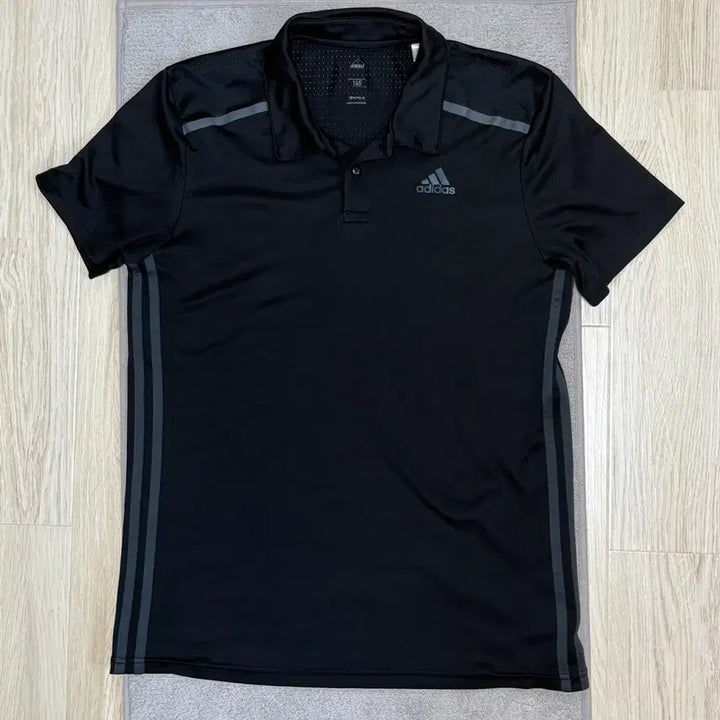 [BUNJANG] Adidas Black Polo T-Shirt XL / [S급] 아디다스 블랙 폴로티 L