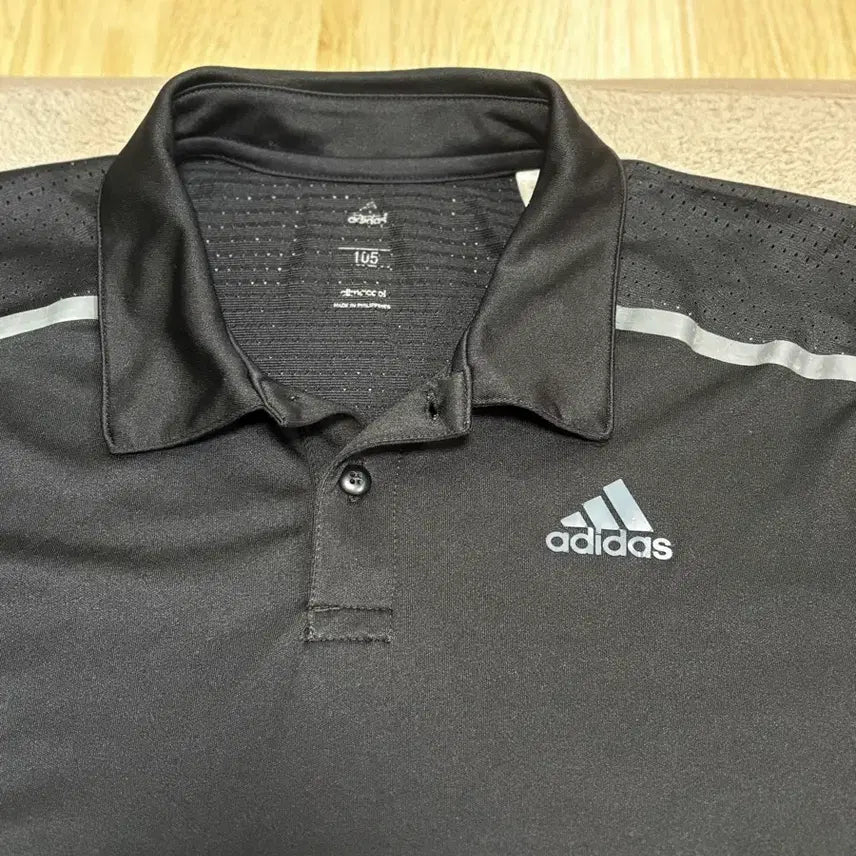 [BUNJANG] Adidas Black Polo T-Shirt XL / [S급] 아디다스 블랙 폴로티 L