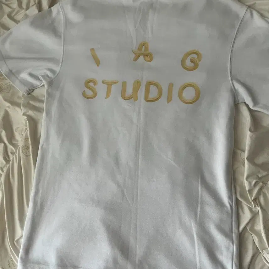 [BUNJANG] IAAH Studio Ottogi S White T-Shirt / 아이앱 스튜디오 오뚜기 S