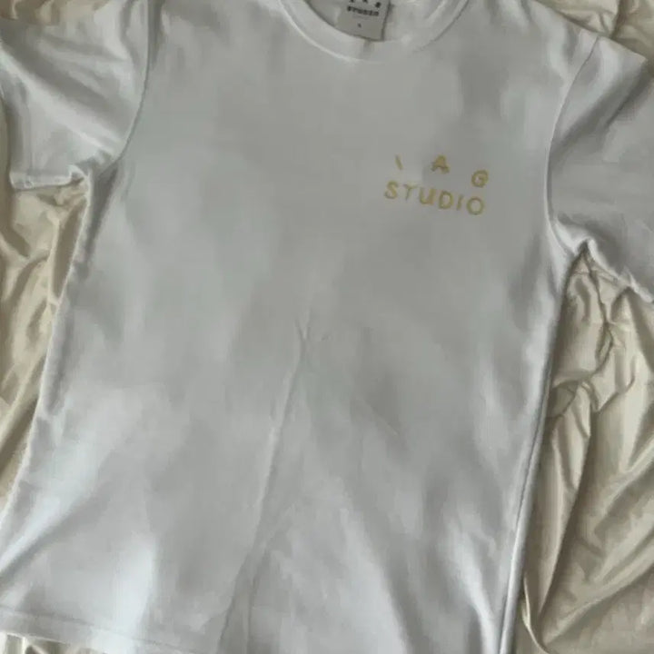 [BUNJANG] IAAH Studio Ottogi S White T-Shirt / 아이앱 스튜디오 오뚜기 S