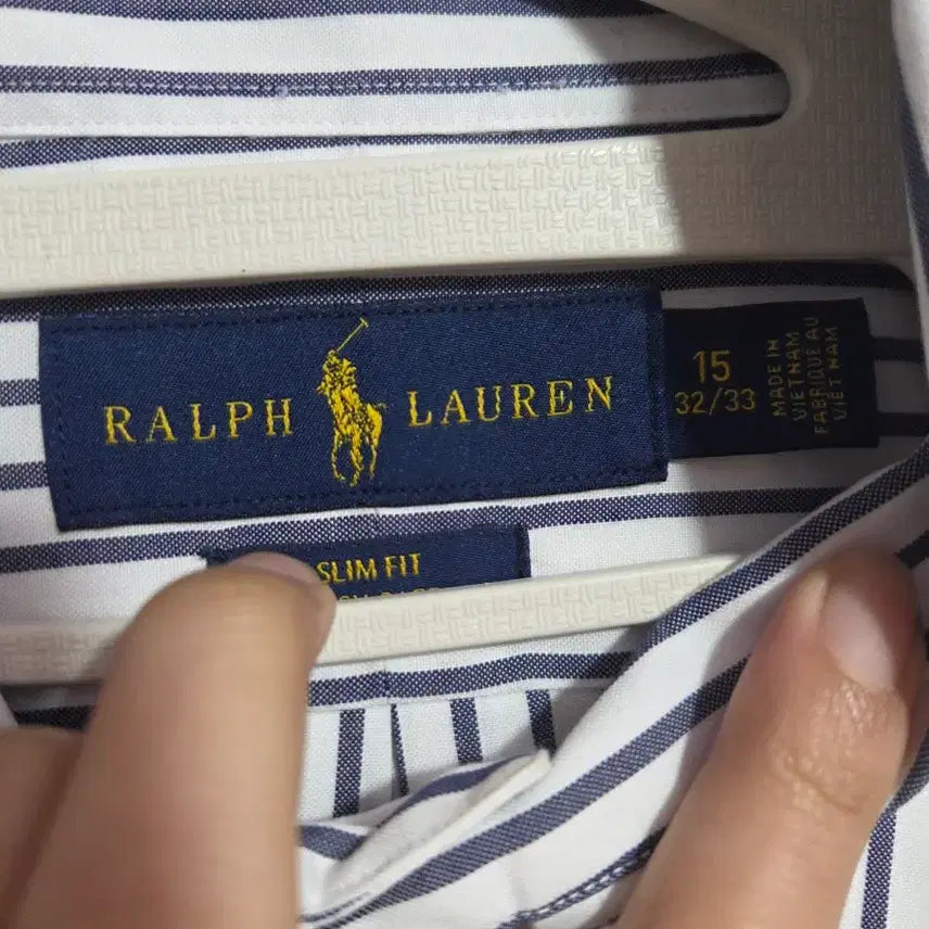 [BUNJANG] Polo Ralph Lauren Striped Short Sleeve Shirt / 폴로 랄프로렌 스트라이프 반팔 셔츠