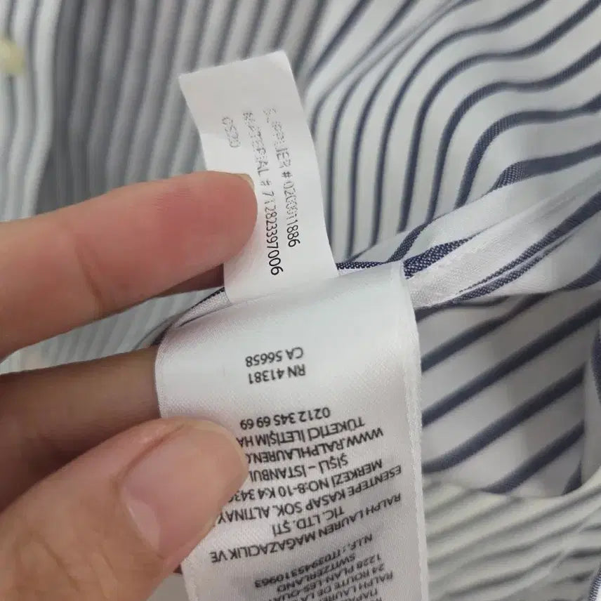 [BUNJANG] Polo Ralph Lauren Striped Short Sleeve Shirt / 폴로 랄프로렌 스트라이프 반팔 셔츠