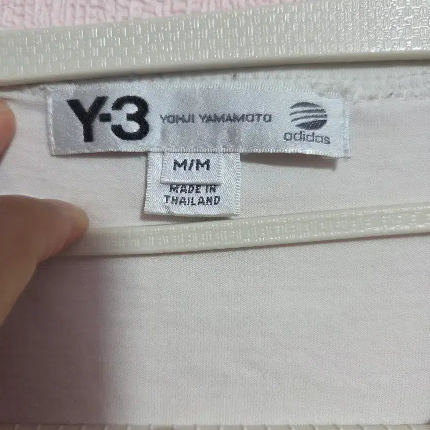 [BUNJANG] Y-3 White Logo Print Long Sleeve T-Shirt / Y3 화이트 로고 프린트 긴팔 티셔츠