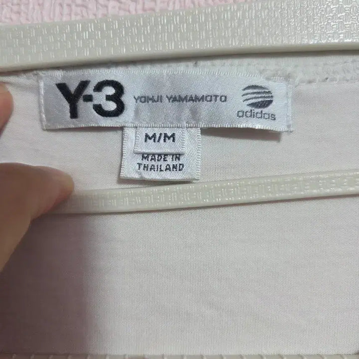 [BUNJANG] Y-3 White Logo Print Long Sleeve T-Shirt / Y3 화이트 로고 프린트 긴팔 티셔츠
