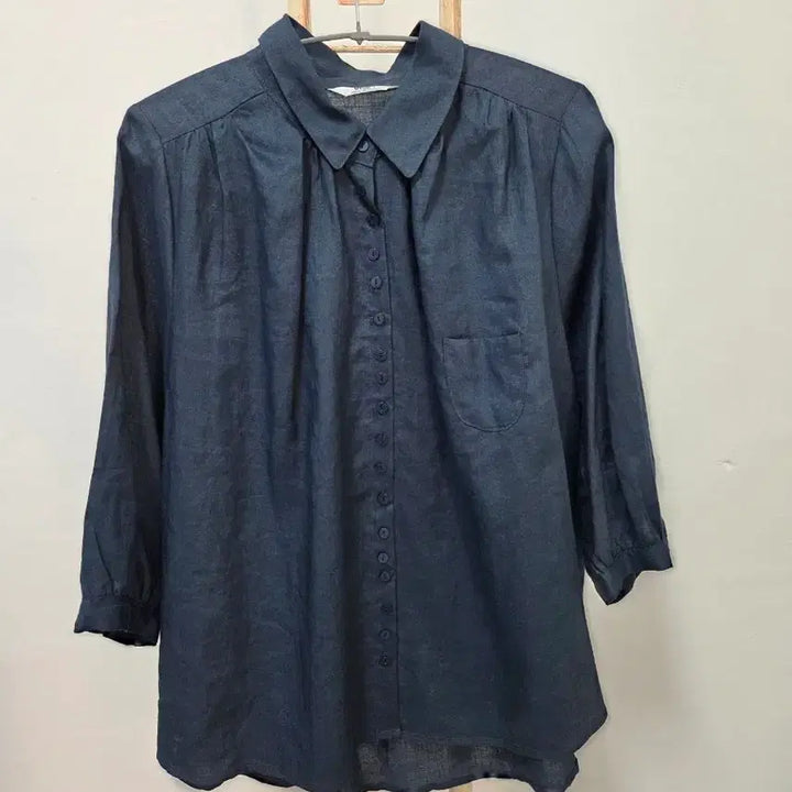 [BUNJANG] Blue i Linen Shirt / Blue i 린넨 셔츠