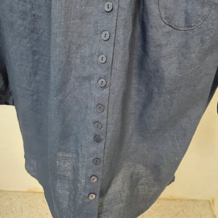 [BUNJANG] Blue i Linen Shirt / Blue i 린넨 셔츠
