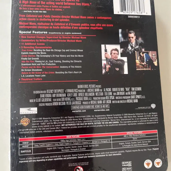 [BUNJANG] Heat Steelbook Blu-ray Limited Edition (Sealed) / (미개봉)히트 스틸북 블루레이 한정판
