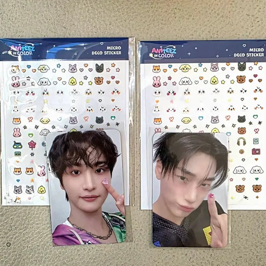 [BUNJANG] Ateez Aniteez Deco Sticker Set Seonghwa + Choi San / set) 애니티즈 에이티즈 데코스티커 성화 최산 ateez aniteez